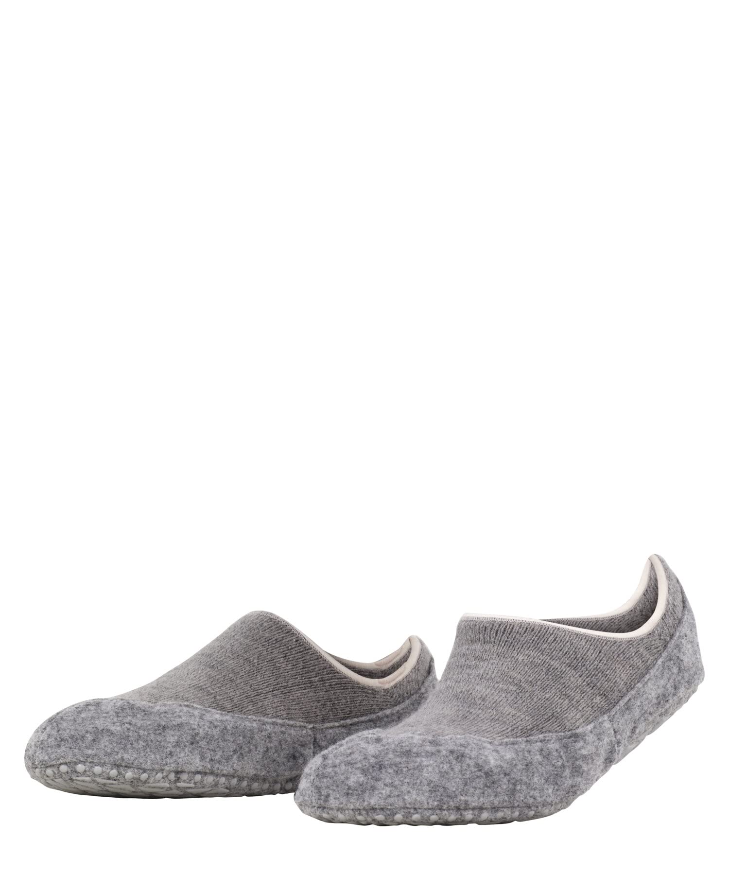 FALKE Damen Stoppersocken Cosyshoe Invisible Wolle – Antirutsch-Noppen, Grau Light Grey 3400, EU 37/38