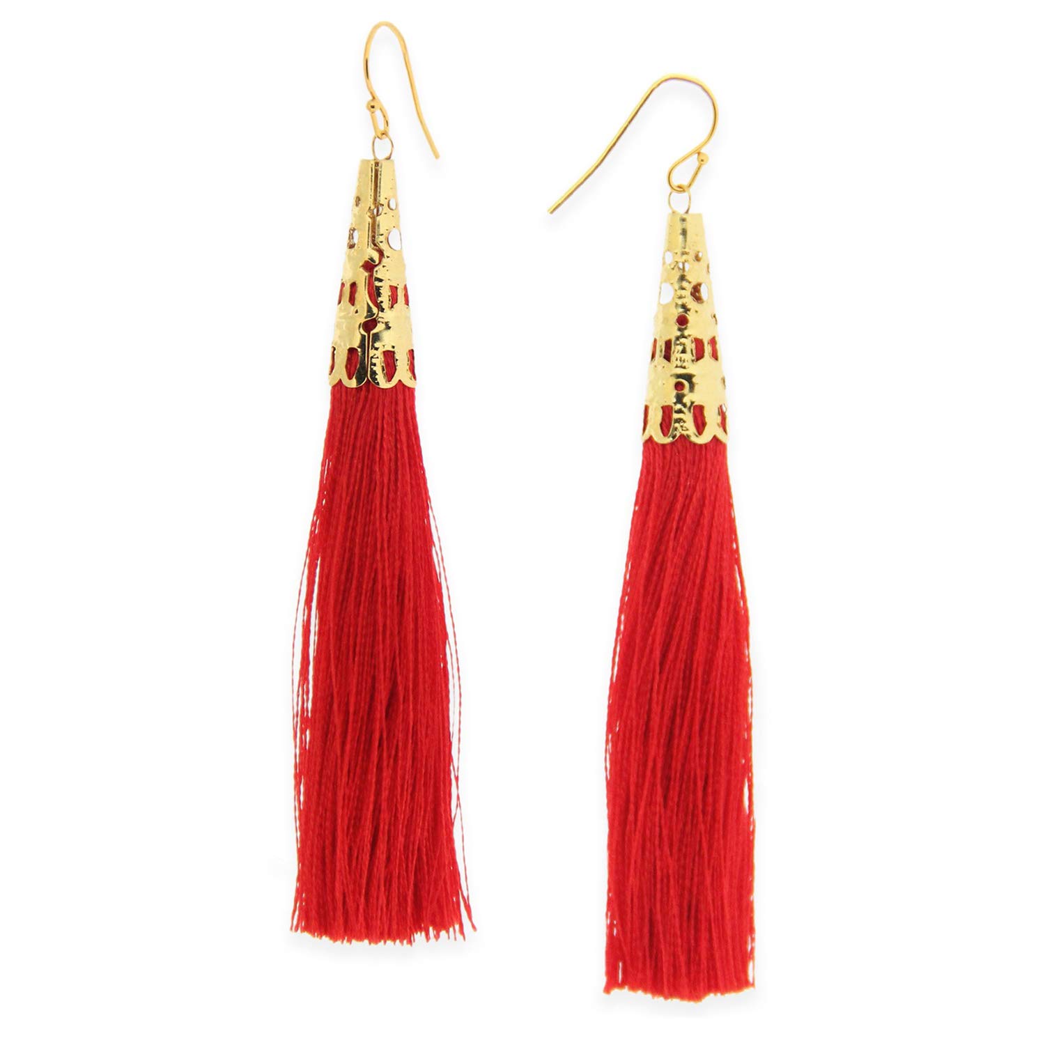 See full amazon price history chart for Young & Forever Gift gold plated red tassel earrings and red thread earrings for women and girls Young & Forever Gift gold plated red tassel earrings and red thread earrings for women and girls (B01G99J0O2) Amazon Price History, Amazon Price Tracker
