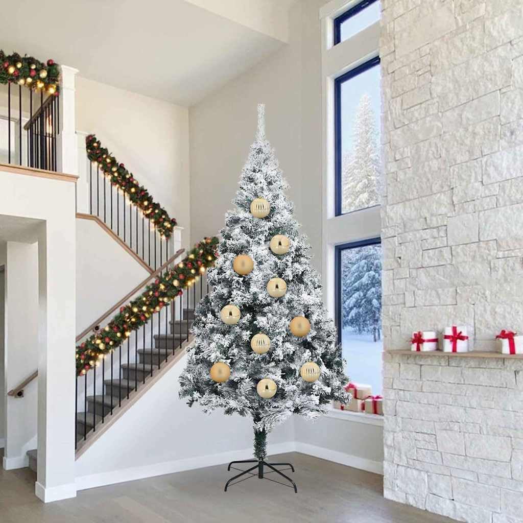 Lot de 4 boules de Noël dorées XXL en plastique, décorations modernes pour sapin de Noël avec surface lisse et passant, incassables et polyvalentes pour sapin ou décoration de table