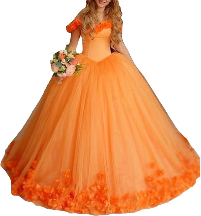 orange gown