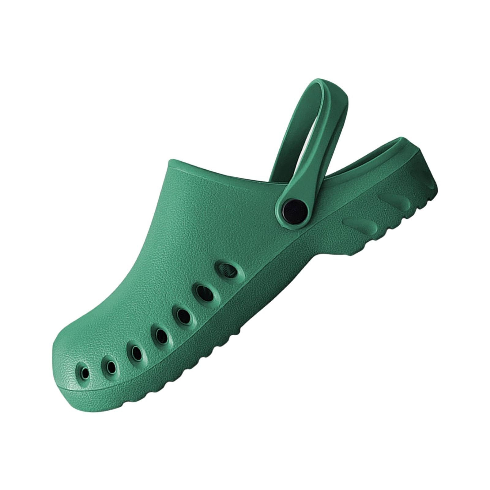 snappsy Nursing Clogs Breathable Sandals Casual Garden Workwear for Women Work Shoes 41 42 Green-picture-24