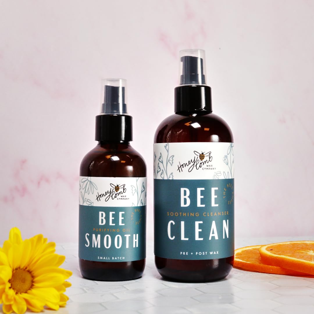Honeycomb's Professional Pre/Post Cleaner & Post Oil, Removes Oils and Make-up Before Hair Removal, Essential Pre-Treatment for Effective Waxing, Single Bottles, Treatment Bundles & Bulk Bundles