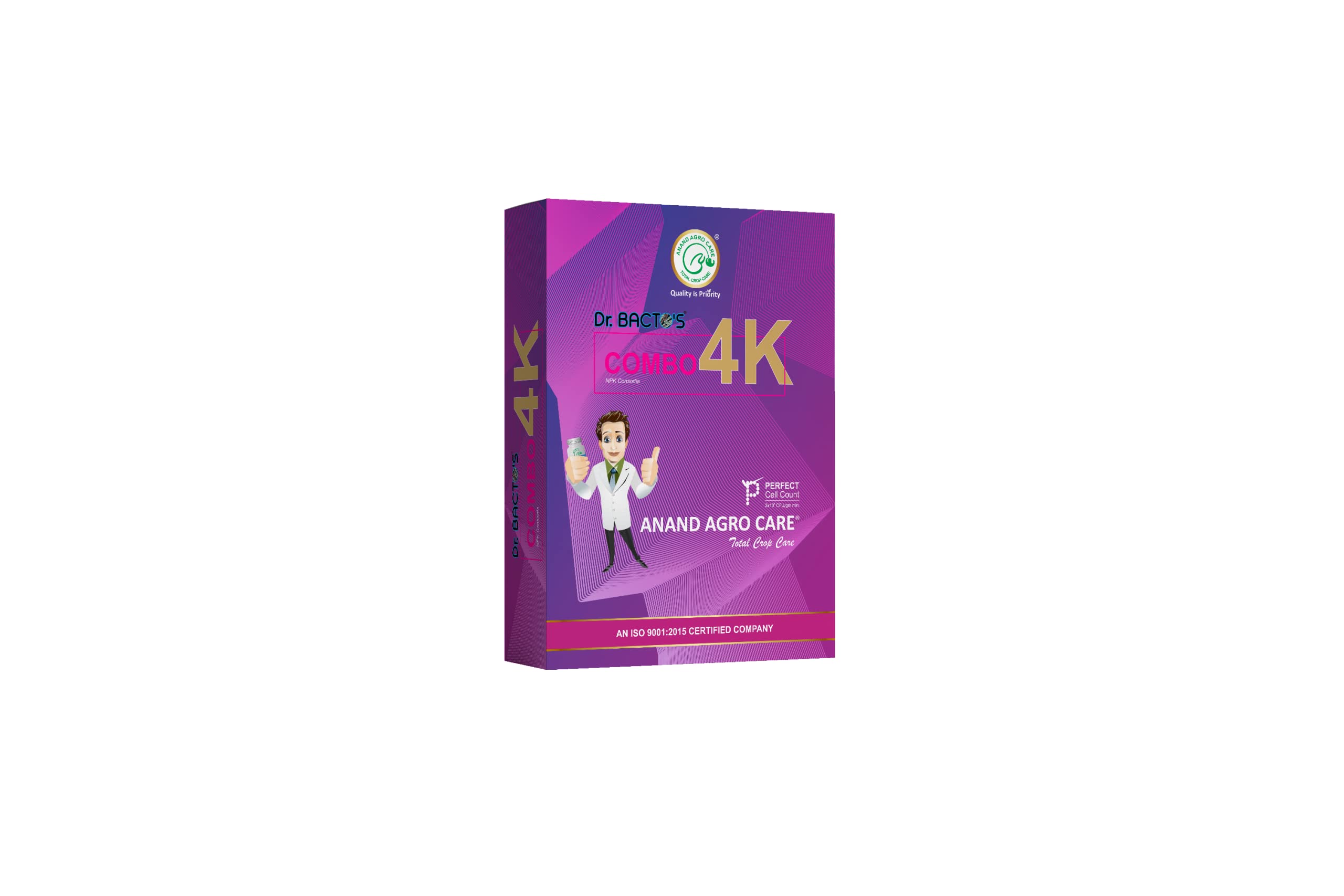 Dr. Bacto's Combo 4K - (NPK Consortia) - Dextrose Based Probiotic Cultures Manufactured by Advanced Production Technology.