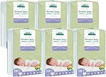 Aleva Naturals Hypoallergenic Bamboo Baby Diapers for Baby, Ultra Soft, Sensitive Skin Friendly, Biodegradable, Disposable - Size 3 (13-24 lbs / 6-11 kgs) Economy Pack- 168 Count