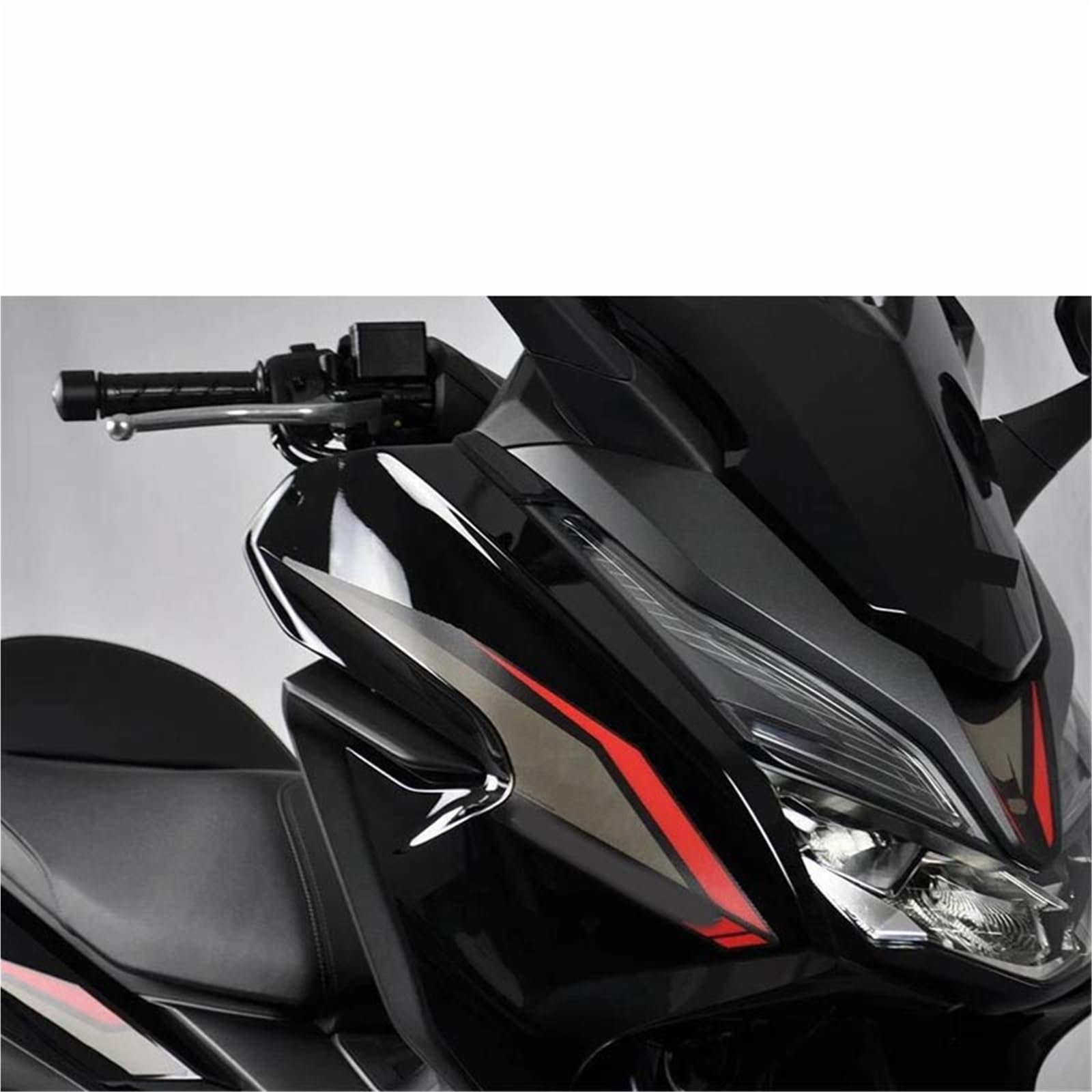 Motorradaufkleber Für H-ONDA FORZA 125 300 Motorrad-Karosserieschutzaufkleber Reflektierender Aufkleber Für Verkleidungsdekoration(Nero)