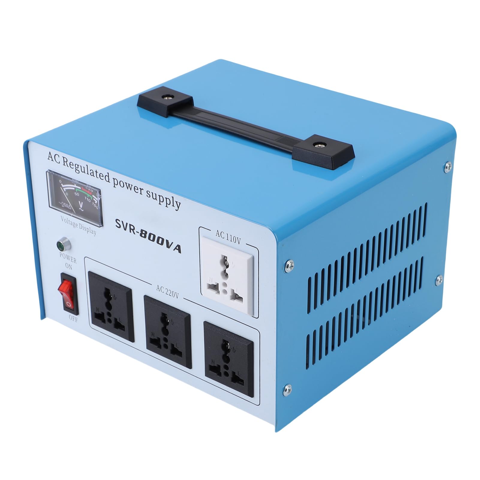 Stabilizzatore di Tensione Monofase Superiore da 800 W per Dispositivi Elettronici, Regolatore di Tensione Affidabile per Computer Smartphone, ABS, 1 Set (Spina UE 160-250 V)
