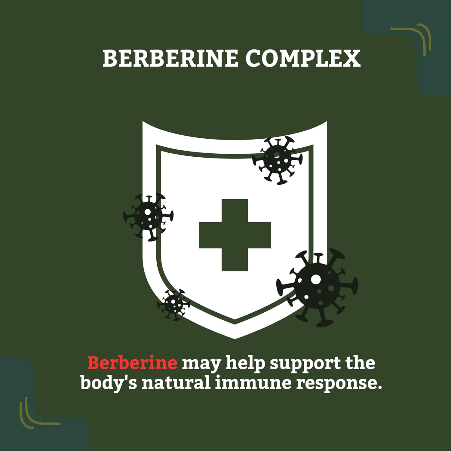 Berberine Supplement with Bitter Melon Extract and Banaba Leaf Extract - 1000mg Berberine HCL for Immune System - Weight Management - Non-GMO - Gluten-Free Berberine Complex, 60 Capsules.