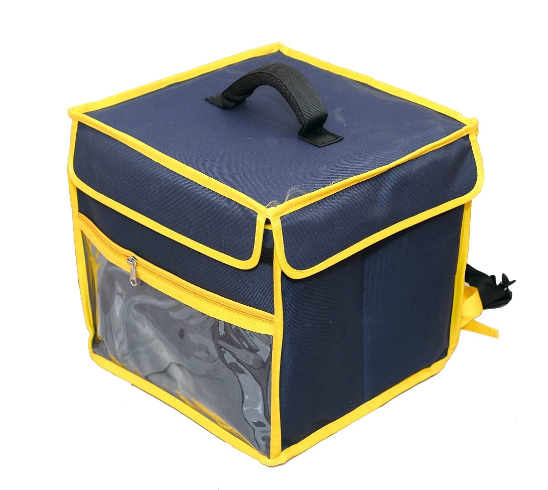 ULTRAFINE Premium Size Navy Blue Bike Pickup Single Compartment Insulated Thermal Pizza/Food/Meal/Thalis/Lunch Boxes/Grocery Multipurpose Comfortable Carriage Delivery Backpack Bag (B09FLYWZ93) Amazon Price History, Amazon Price Tracker