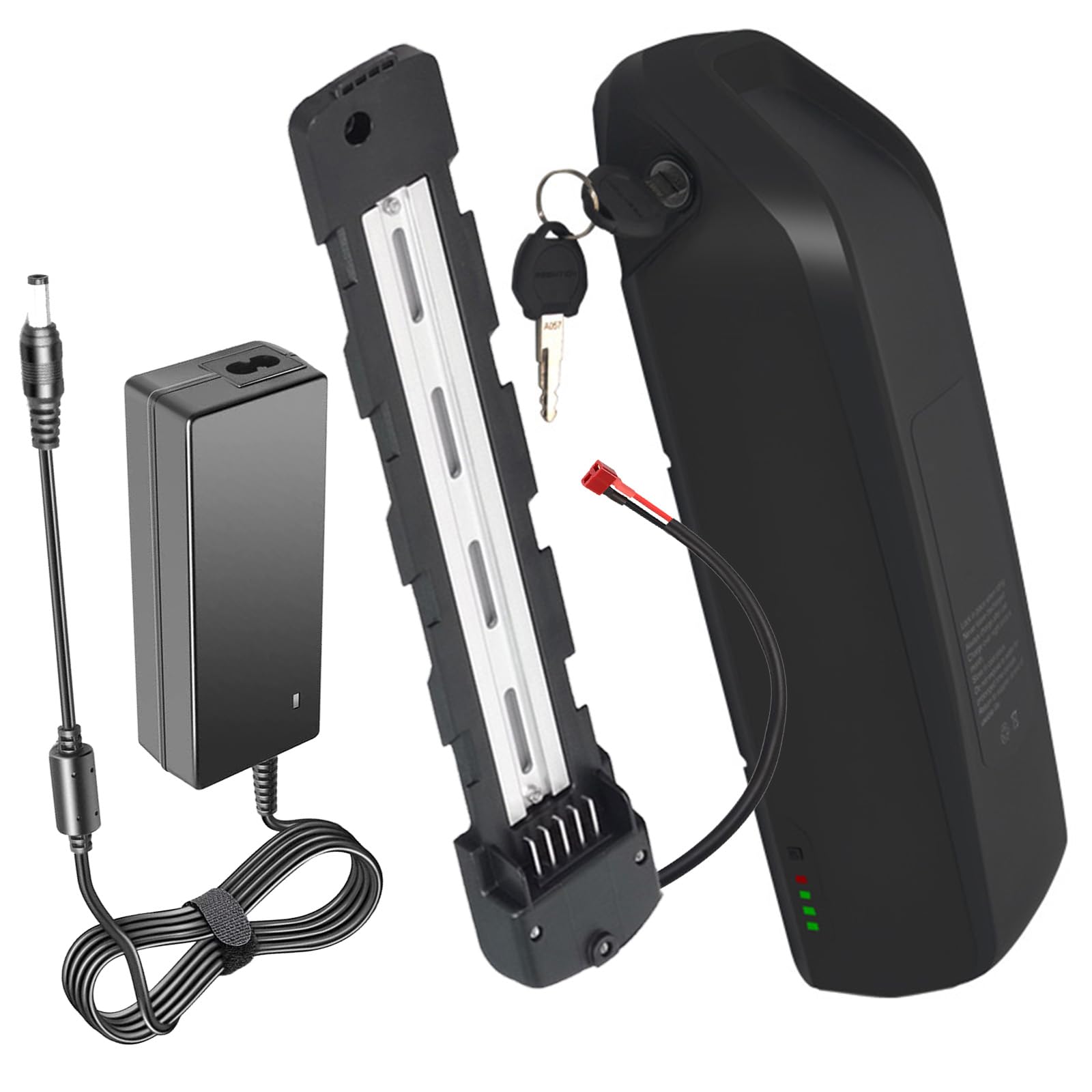 JHKJ 48 Volt Ebike Battery 36V 15Ah Lithium Battery 48V 10Ah  Electric Bike Battery 52V 12Ah 14Ah with Charger Key Lock for 250W 500W