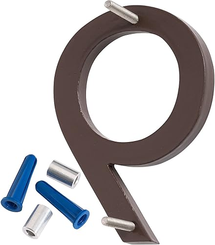 Miniatura 2 de Número de casa moderno de 6 pulgadas, número de casa flotante, fácil de instalar (9, cobre antiguo)