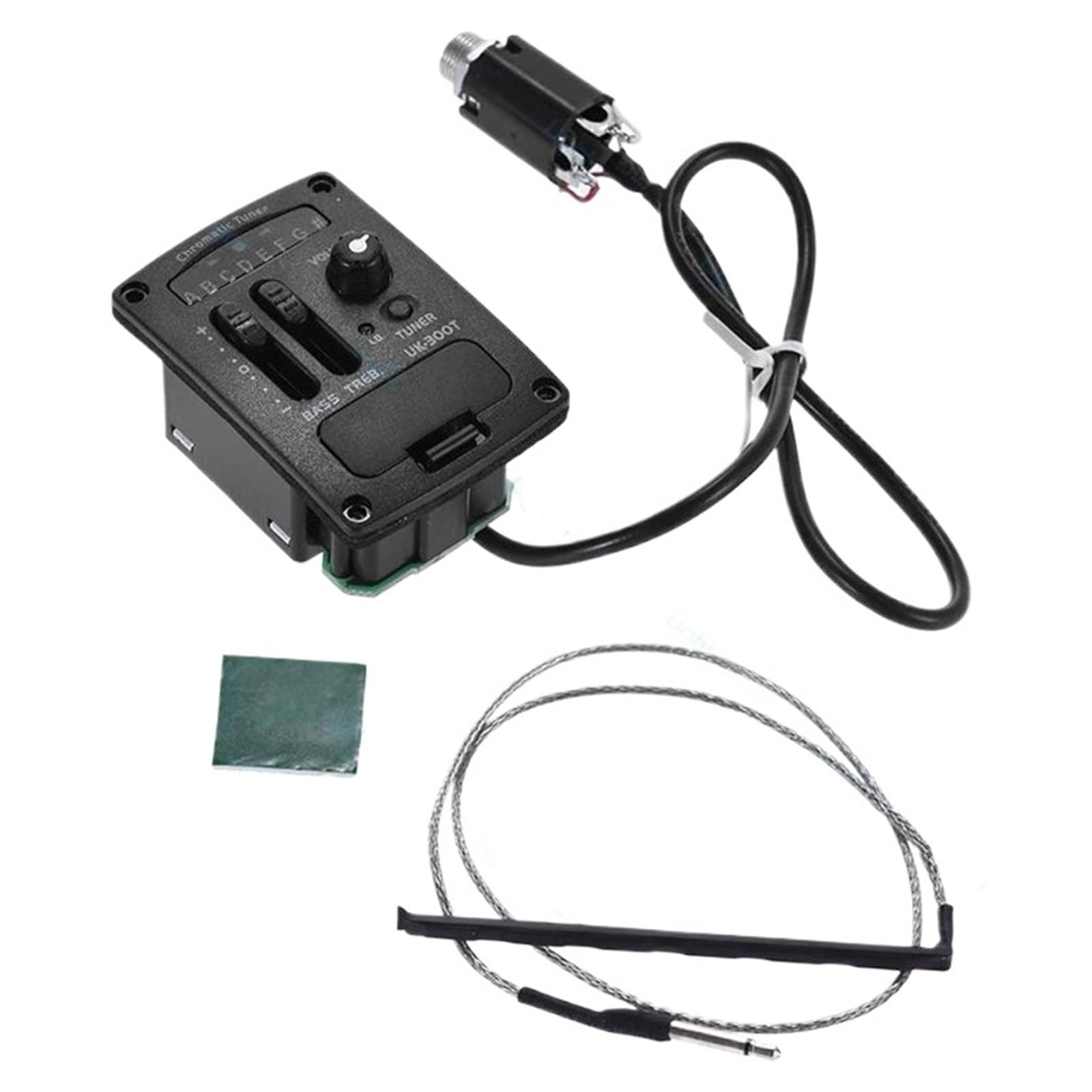2-pasmowy Tuner Chromatyczny LED Soft Piezo Pickups EQ Equalizer Gitara Akustyczna Części Profesjonalne Akcesoria