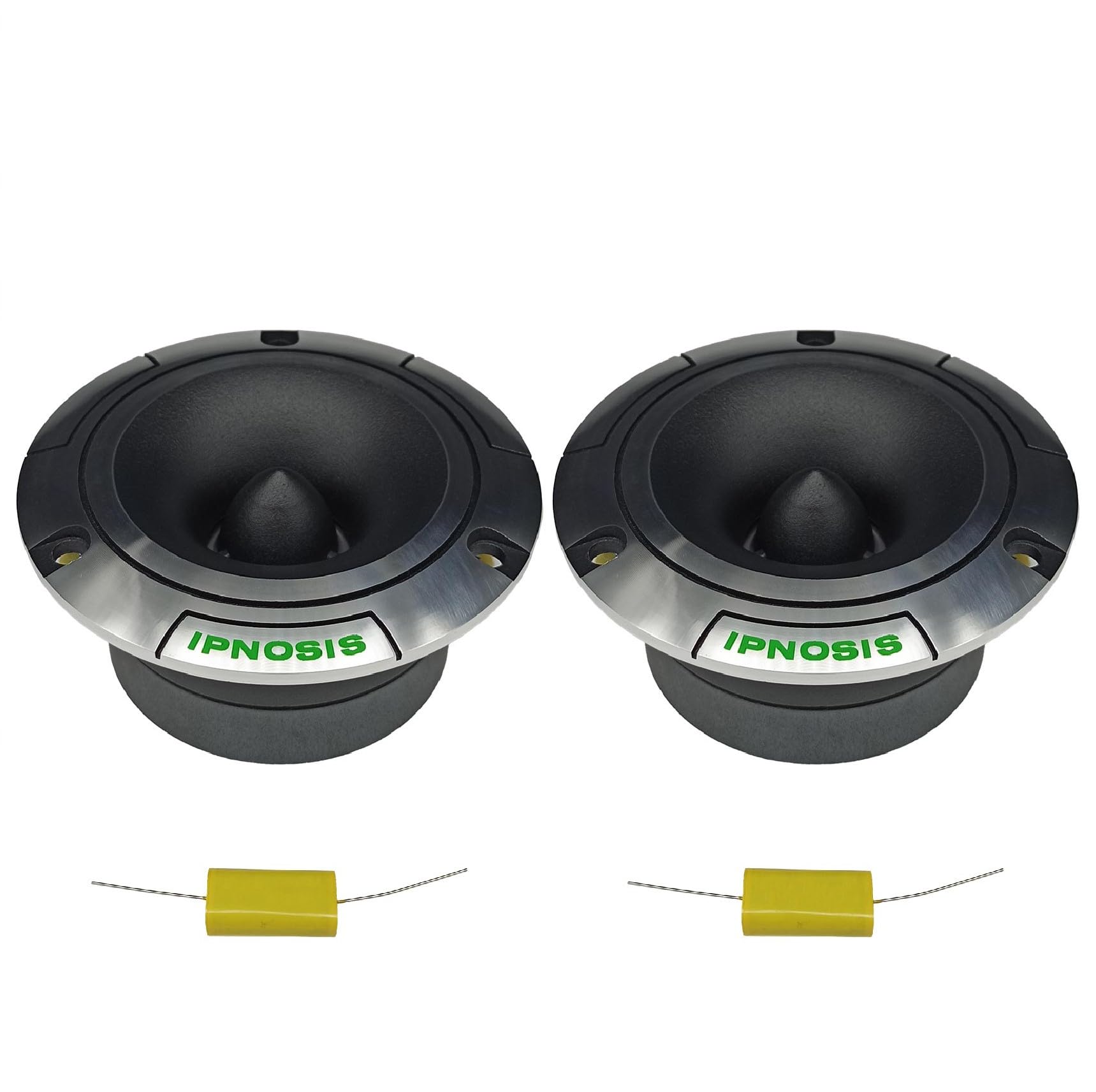 IPNOSIS IPT 2503 Coppia Tweeter | Diametro 9,8cm | Bobina 2,5cm (1") | 200 Watt | 104 dB | 4 Ohm | + Condensatori