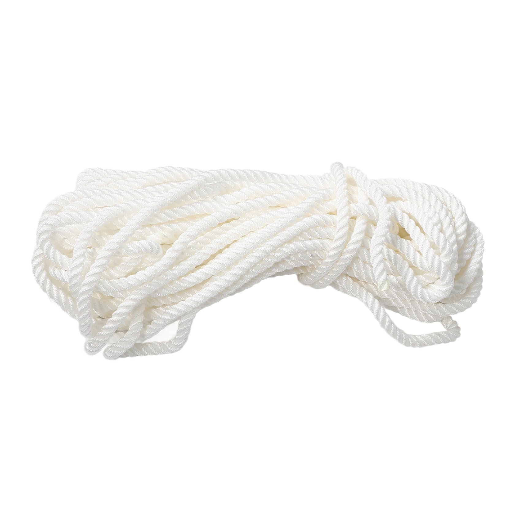 Yardwe Weißes Nylon-marineseil Robuste Bootsanlegeleine Zum Festmachen Und Verankern Strapazierfähiges Nylon-yachtseil Für Docks Und