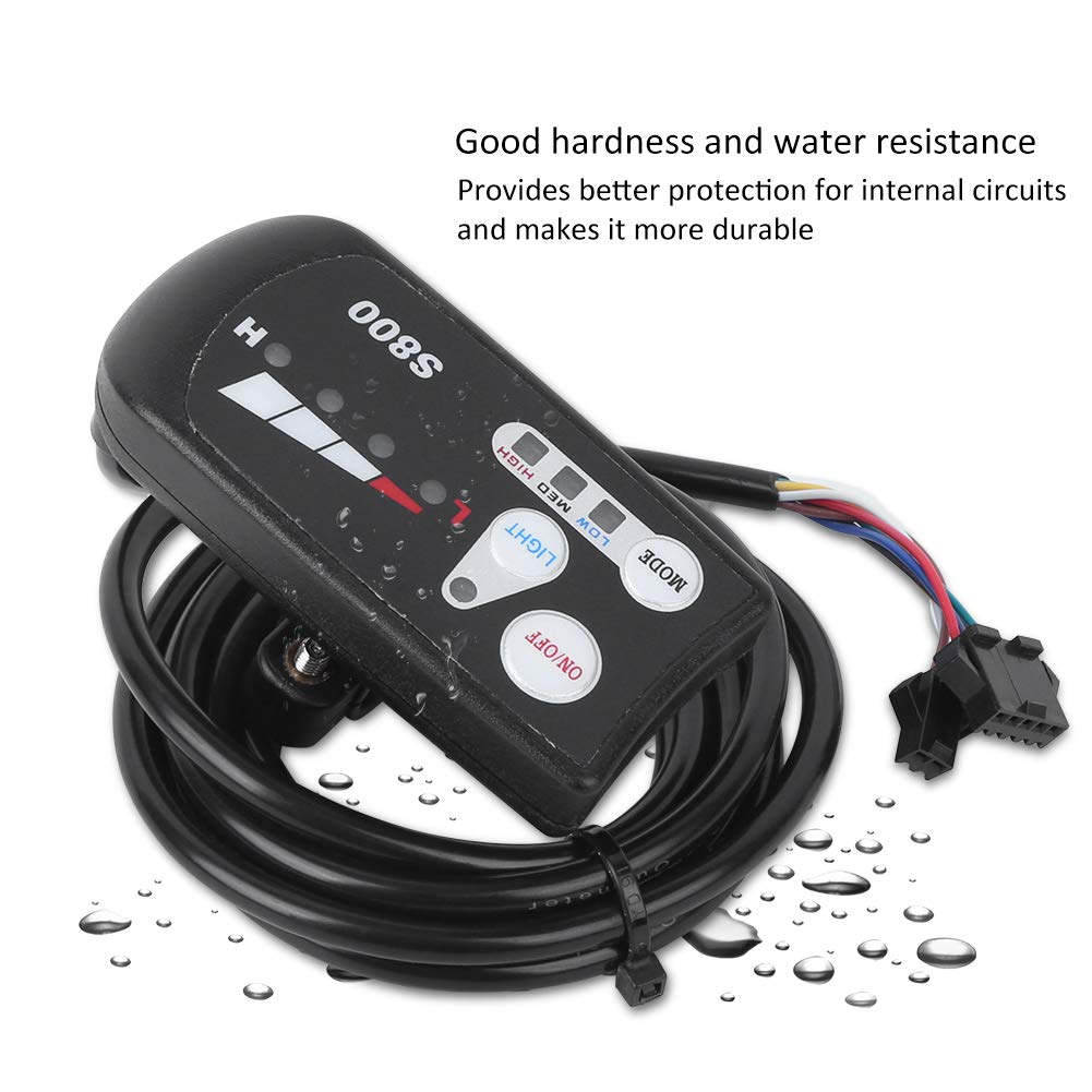 Alomejor Compteur LED vélo électrique, Écran Horizontal Haute visibilité Compteur Batterie Lithium Longue durée for mécaniciens Professionnels et ateliers de réparation