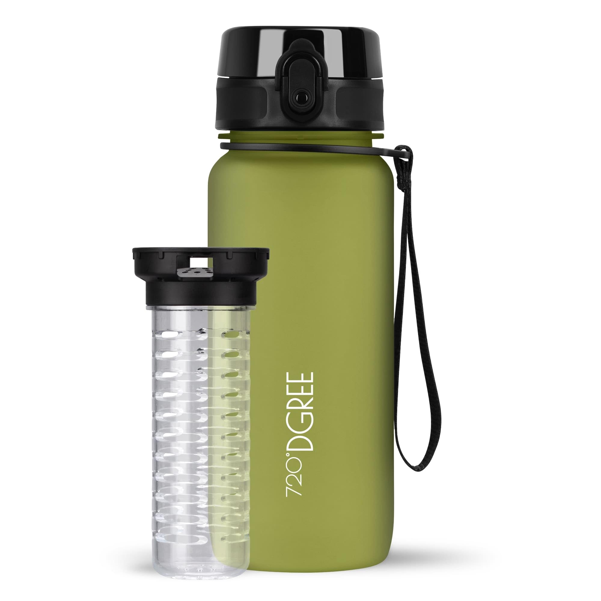 720°DGREE Botella Agua 1 Litro “uberBottle“ - Tamiz-Fruta, softTouch - Sin BPA, Prueba de Fugas, Reutilizable - Cantimplora, Water Bottle ideal para Deporte, Fitness, Gimnasio, Senderismo, Ciclismo — view 226
