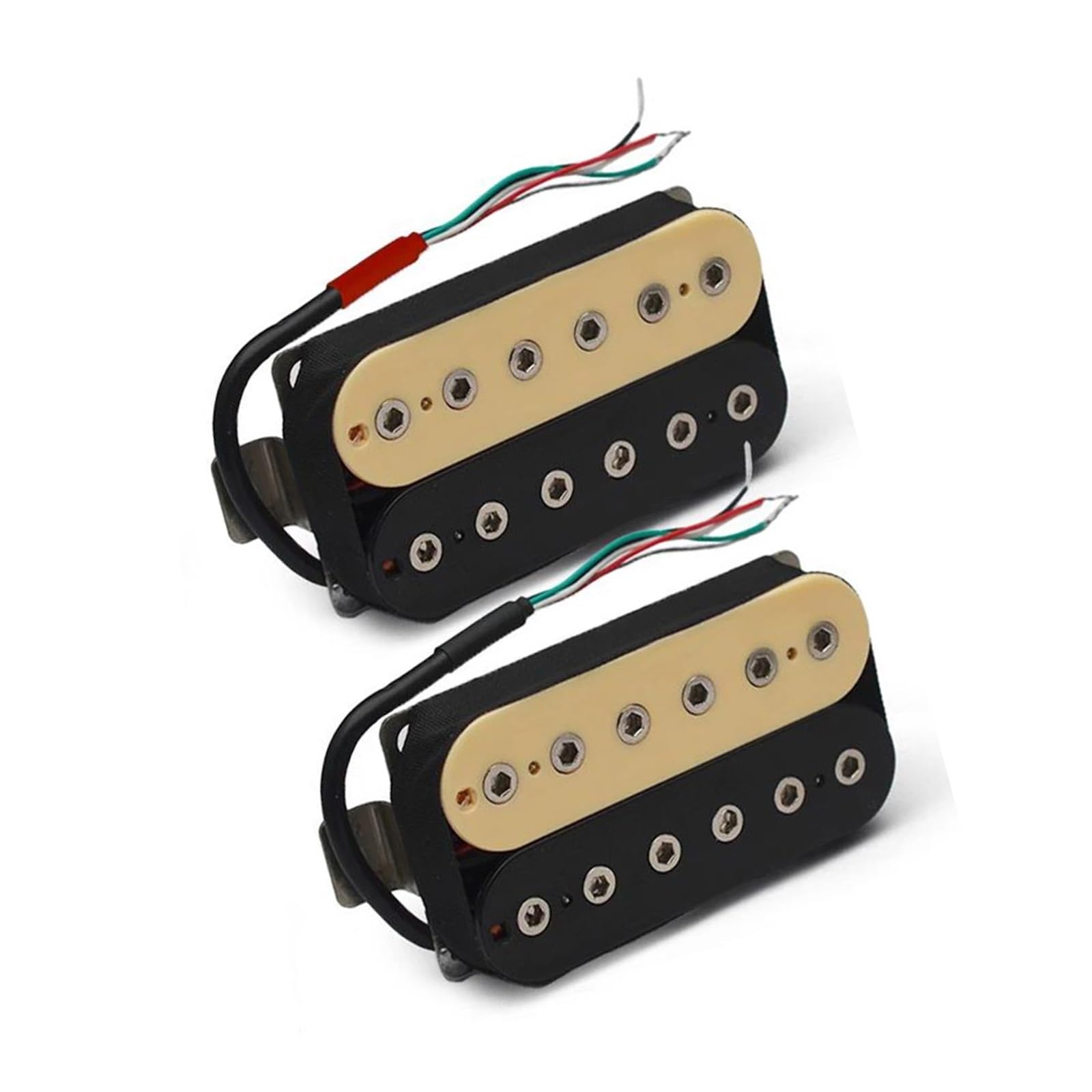 Przetwornik Gitary Elektrycznej Retro Alnico 5 Hue Coil Pickup Mostek Do Gitary Elektrycznej Bk Akcesoria Do Instrumentów(Chrome Zb B)
