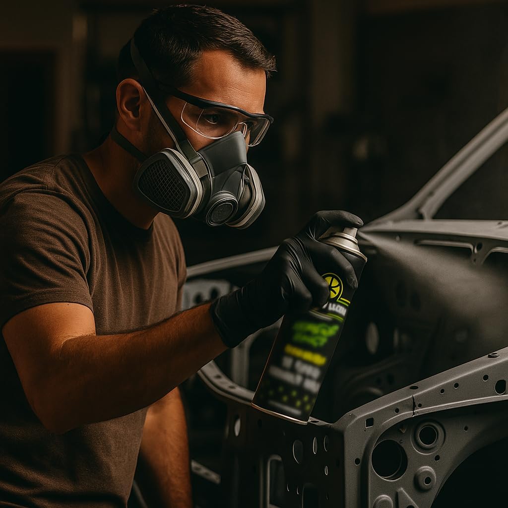 LiME LiNE 1K Epoxy Primer Aerosol Spray Paint - Automotive Bare Metal Adhesion & Rust Protection - Professional Grade - Gray 400ml (Pack of 1)