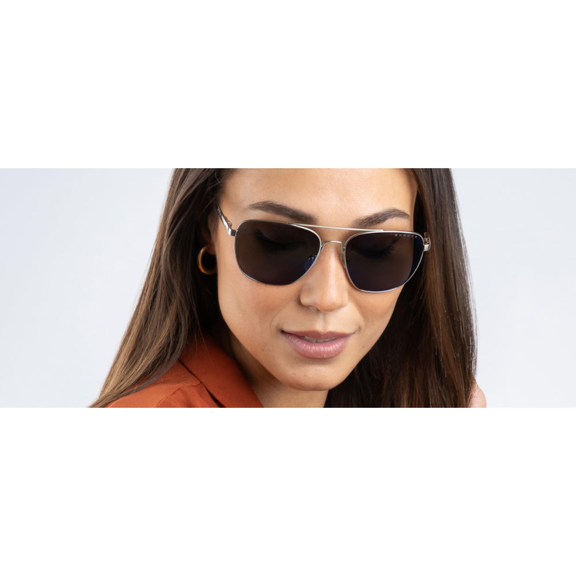 Okulary komputerowe i do gier GUNNAR - MUSTANG - Kolor oprawek: ONYX, Odcień soczewek: Sun (Blokuje 90% niebieskiego światła i 100% promieni UV)-Okulary blokujące niebieskie światło