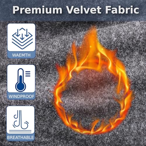 Image of Azarxis Kids Balaclava Ski Mask Windproof Fleece Neck Warmer Gaiter Winter Hat Face Cover with Hood for Cold Weather Boys Girls