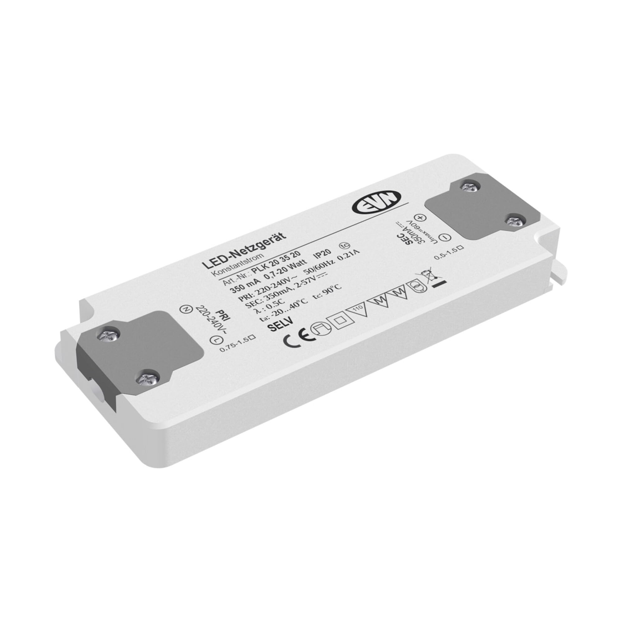 LED-Netzteil 350 mA IP20 0,7 – 20 W plk203520