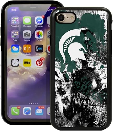Miniatura 43 de Guard Dog NCAA - Funda híbrida para iPhone 7/8/SE Paulson Designs, color negro Marea carmesí de Alabama