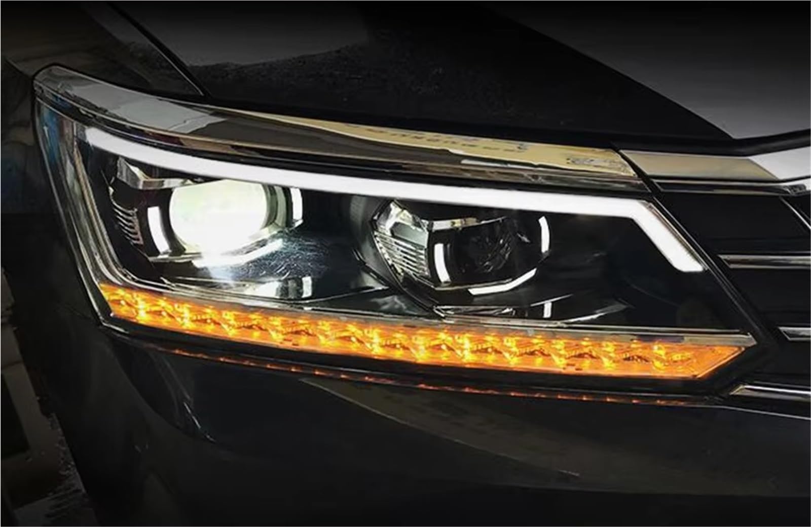 Gruppo fari per Auto Passat B8 2016-2018 Luci diurne USA Doppio proiettore Accessori per Auto Fari modificati