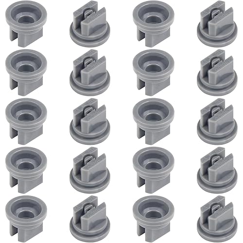 MroMax Flat Fan Spray Tip, 110 Degree Plastic Nozzle 0.6mm Aperture for Backpack Sprayer, Garden Spray, Agricultural Greenhouse Spray Equipment 20Pcs(Gray)
