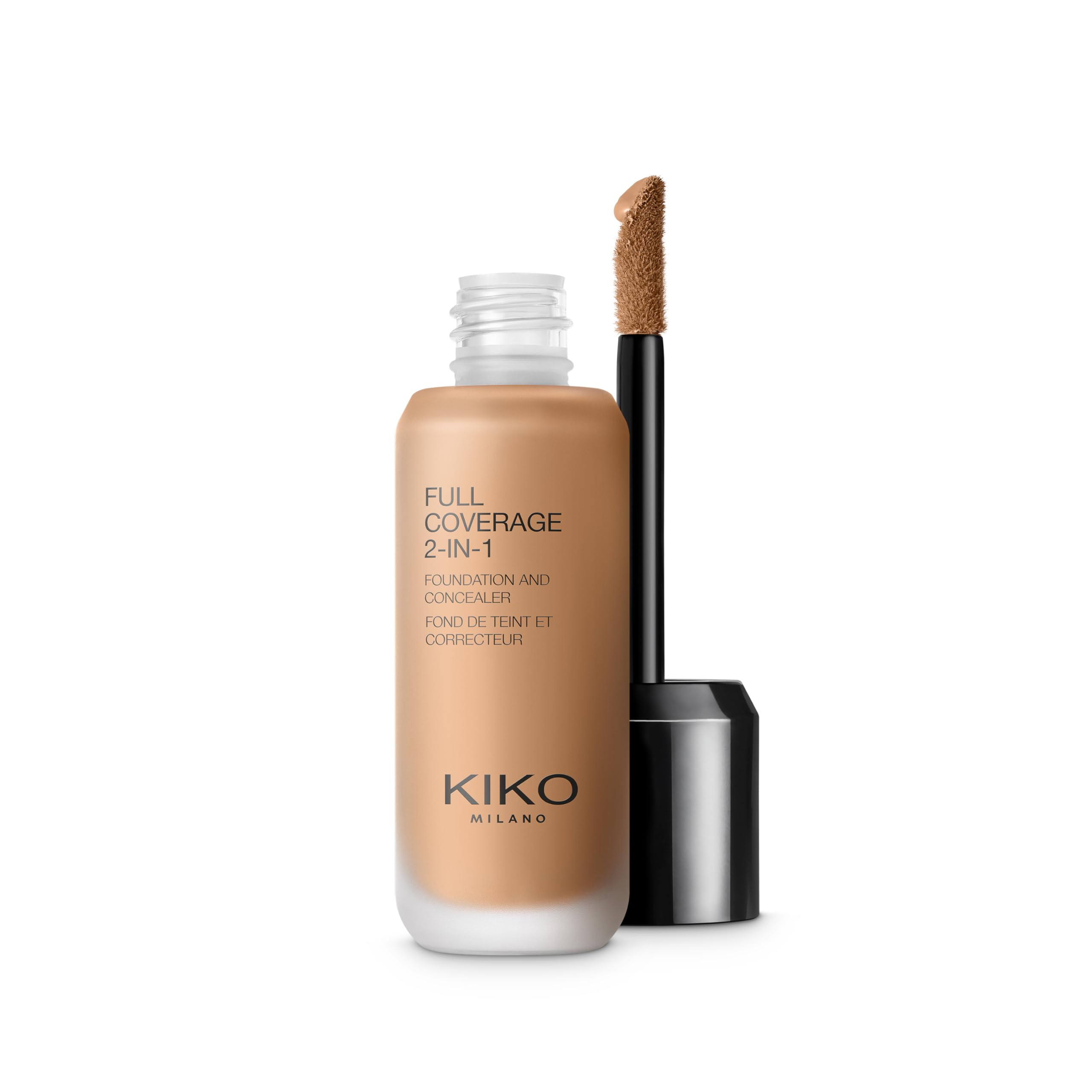 KIKO Milano Full Coverage 2-In-1 Foundation & Concealer 33 Nr95, Base De Maquillaje Y Corrector 2 En 1, Alta Cobertura
