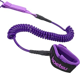 KOETSU Premium Paddle Board Leash - 10ft SUP Ankle Safety Rope, 7mm Thick Surfboard Leash for Longboard, Stand Up Paddle Board Accessories, SUP Replacement Leg Rope