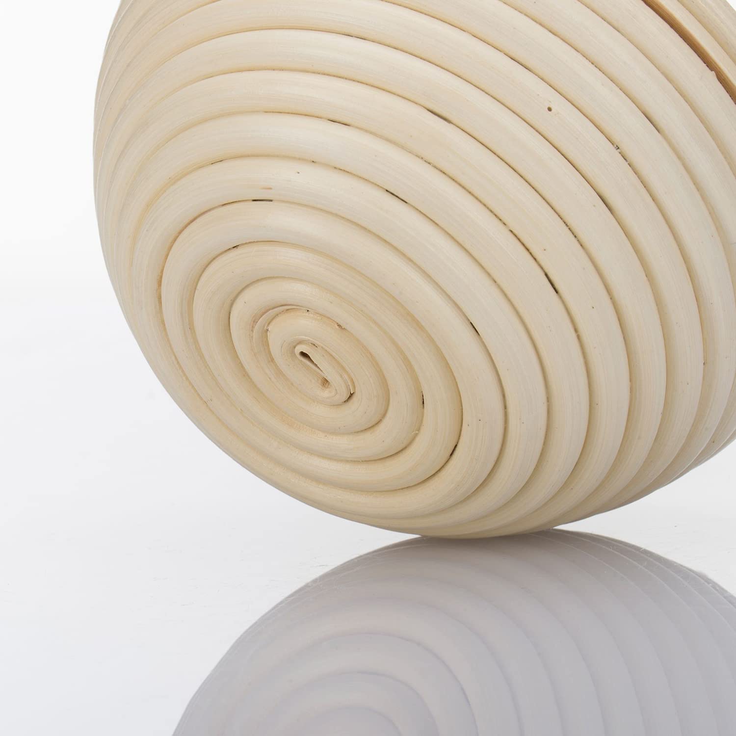 Westmark 3207227B Lot de 2 paniers de fermentation ronds + housse en osier et coton Beige clair/beige, Rond