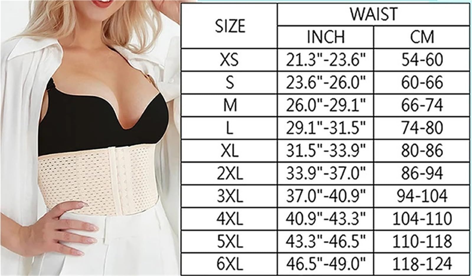 Ceinture Amincissante Classique for Le contrôle du Ventre, Corset Respirant, Gaine en Forme de sablier