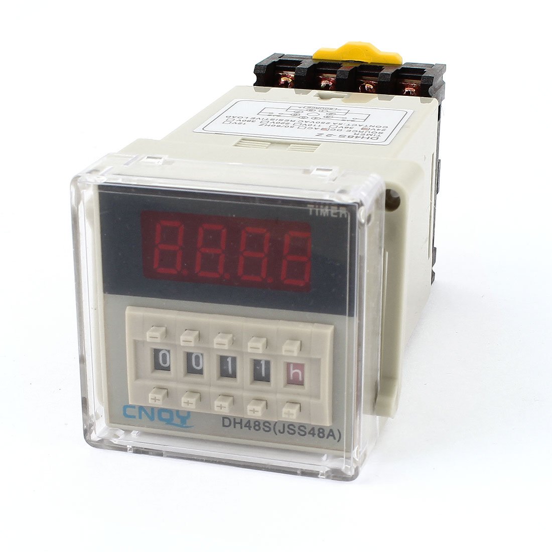 Zhwtisnpe One Color Ac/Dc 24V Dpdt 8P Dh48s-2Z 0.01S-9999H Time Delay Relay W Socket