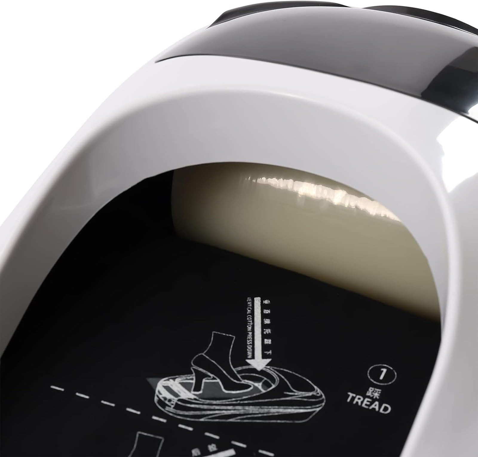 MáQuina Dispensadora AutomáTica Cubiertas Zapatos, Tipo Pedal con 3 Rollos Cubiertas Zapatos PláStico Desechables para Oficina Y Hogar(A)