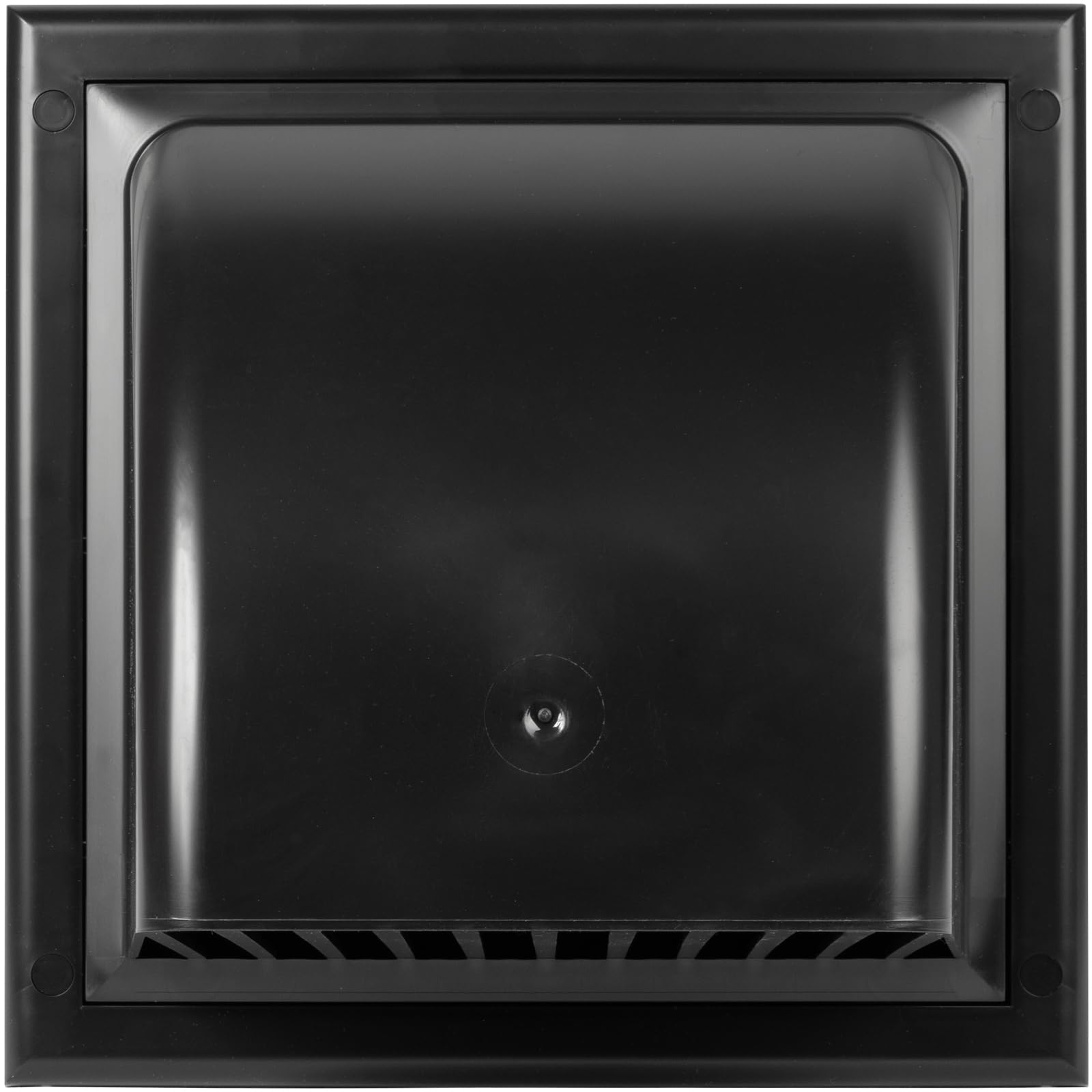 Awenta 6" Inch Wall Vent Cover with Backdraft Damper, Black ABS Plastic Hood with Gravity Flap/Rain Guard - Image 3