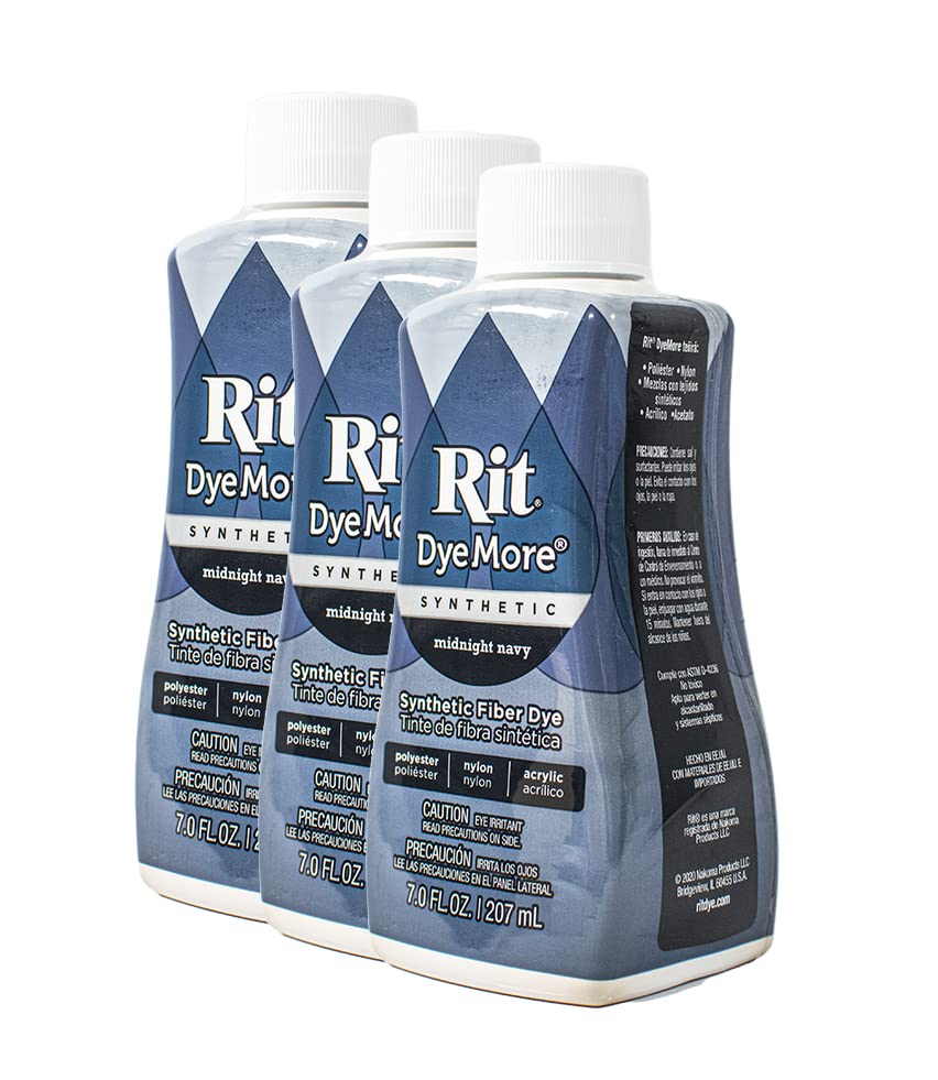 Rit Dye Liquid Synthetic 236ml Midnight Navy Pack of 12