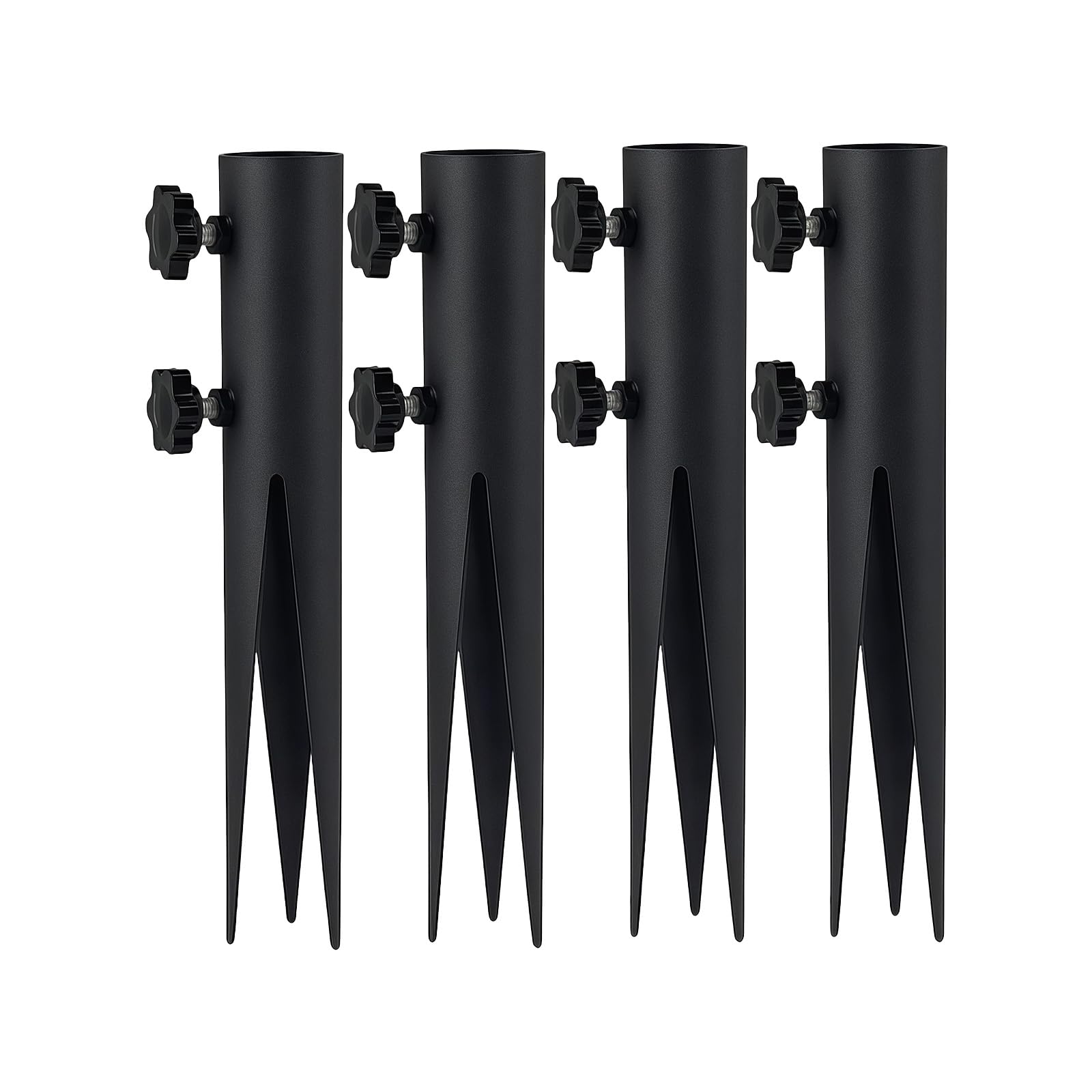Piquets de jardin en métal antirouille support lampe solaire et lanterne extérieure