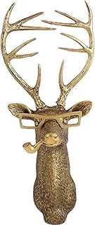 UITWMKTG Gold Animal Head Wall Decor Wall Sculpture Home Decor Statue fo...