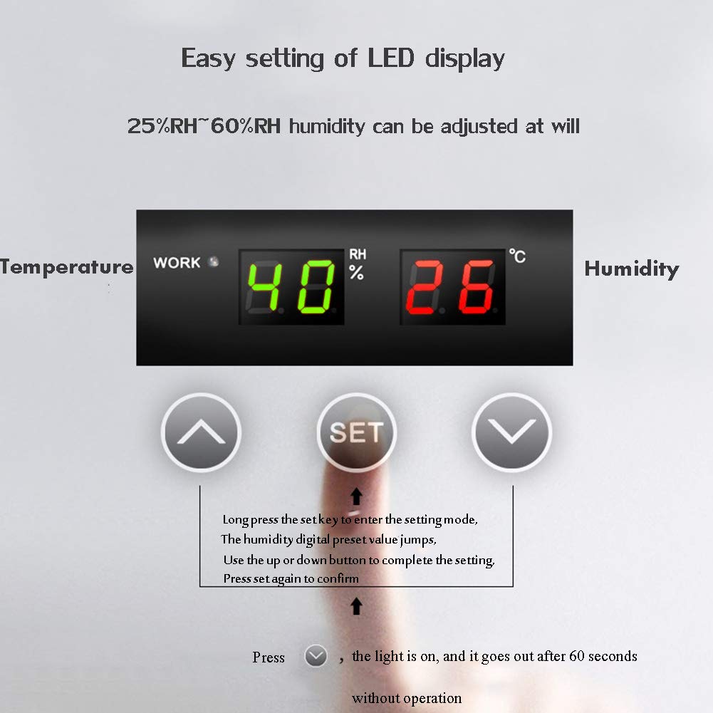 85L-160L - Horno de secado a prueba de humedad (lente de la cámara, armario seco, horno de secado CNC, electrónico, 160 L)