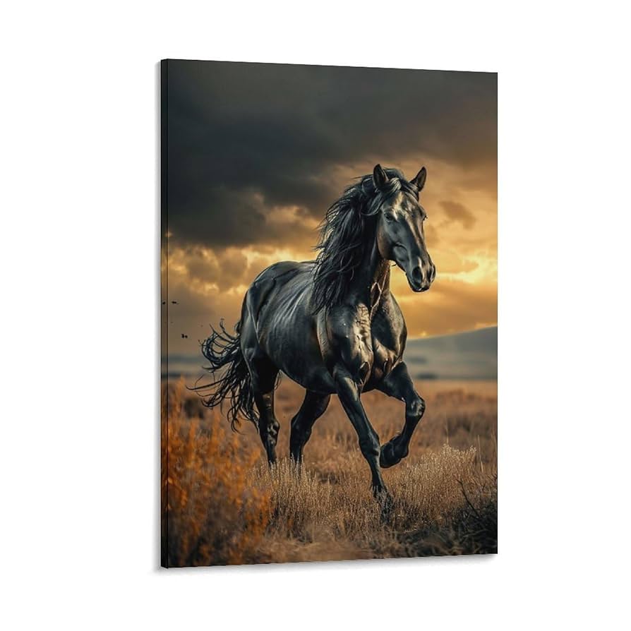 現代アート 馬の油彩画33✖️24