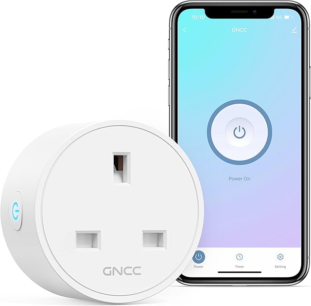 Smart Plug Mini GNCC WiFi Plugs Works with Alexa, Google Home, Smart Socket Wireless Remote Control Timer Plug, Smart WiFi Outlet with Device Sharing, Only 2.4Ghz WiFi, 13A 3120W