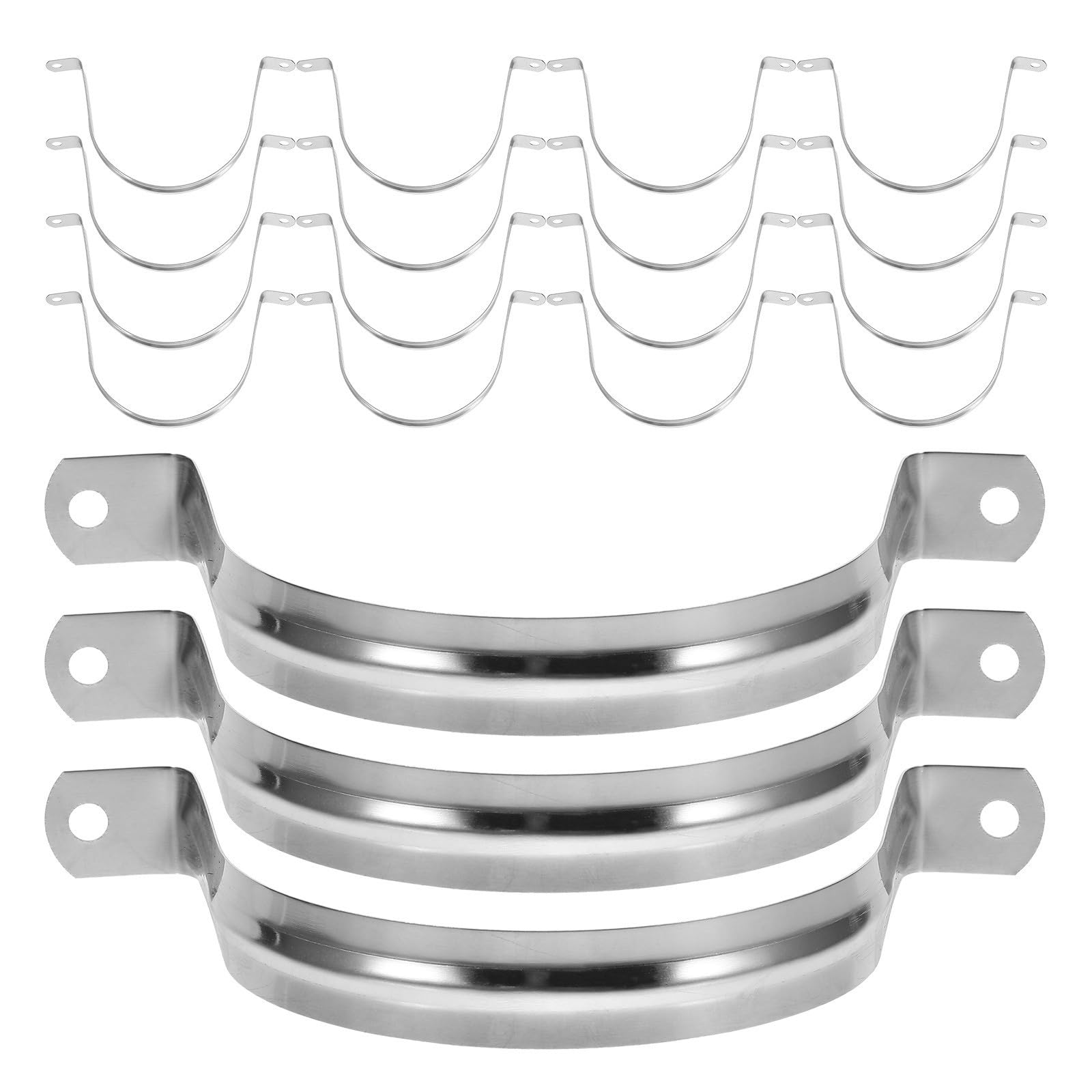 100 Pièces Collier de Serrage pour Tube en Acier Inoxydable