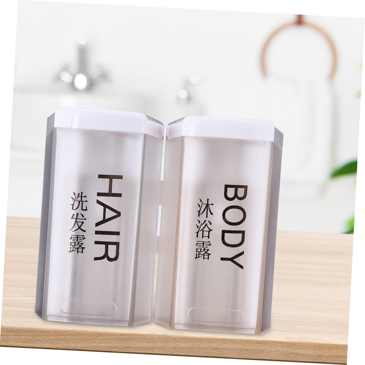 Manual Soap Dispenser Wall Mount Liquid Soap Container Refillable for Shower Hotel Bathroom Easy Install