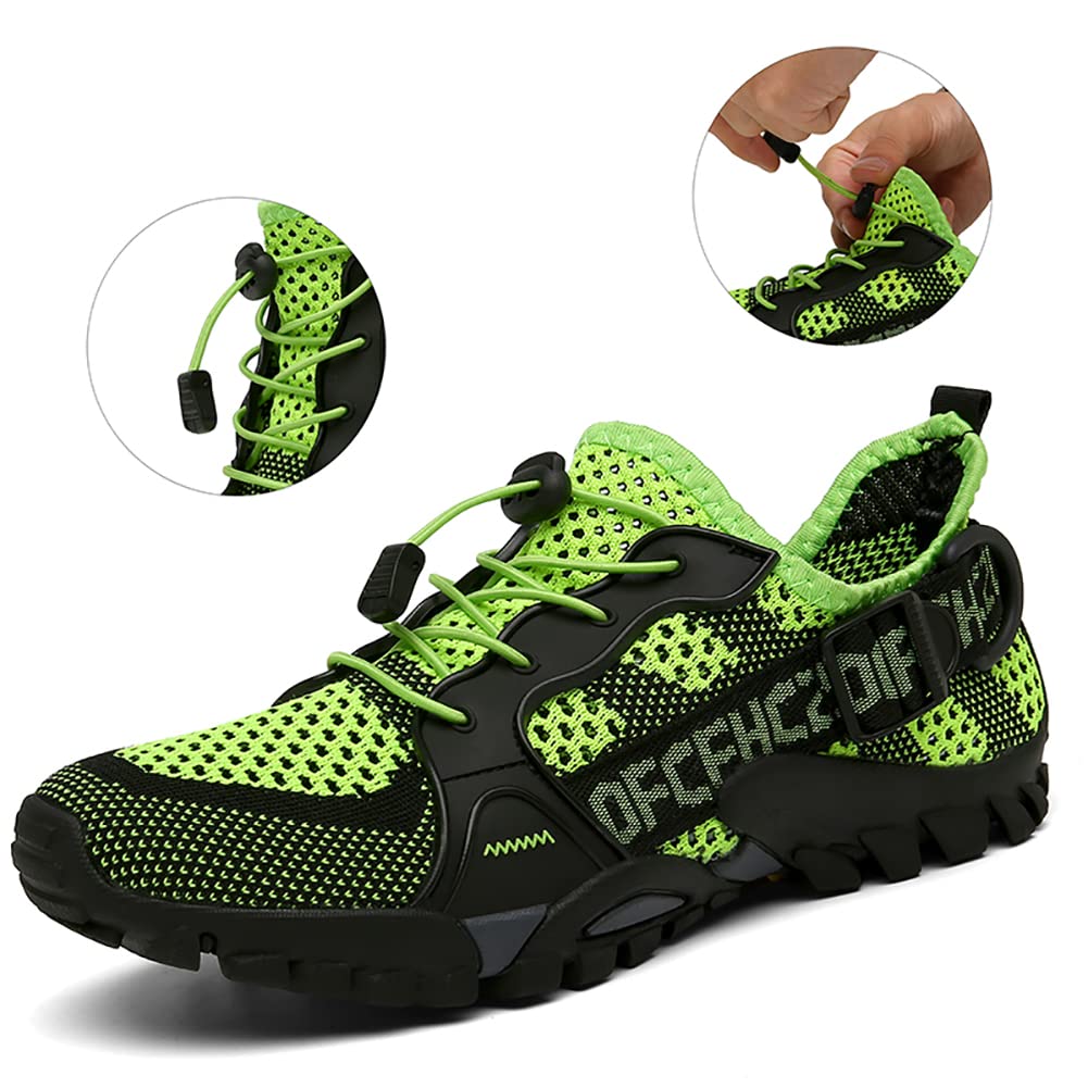 TANGYUGEN Zapatos de agua para hombre y mujer, zapatos de senderismo al aire libre, secado rápido, zapatos acuáticos para playa, viajes, senderismo, escalada