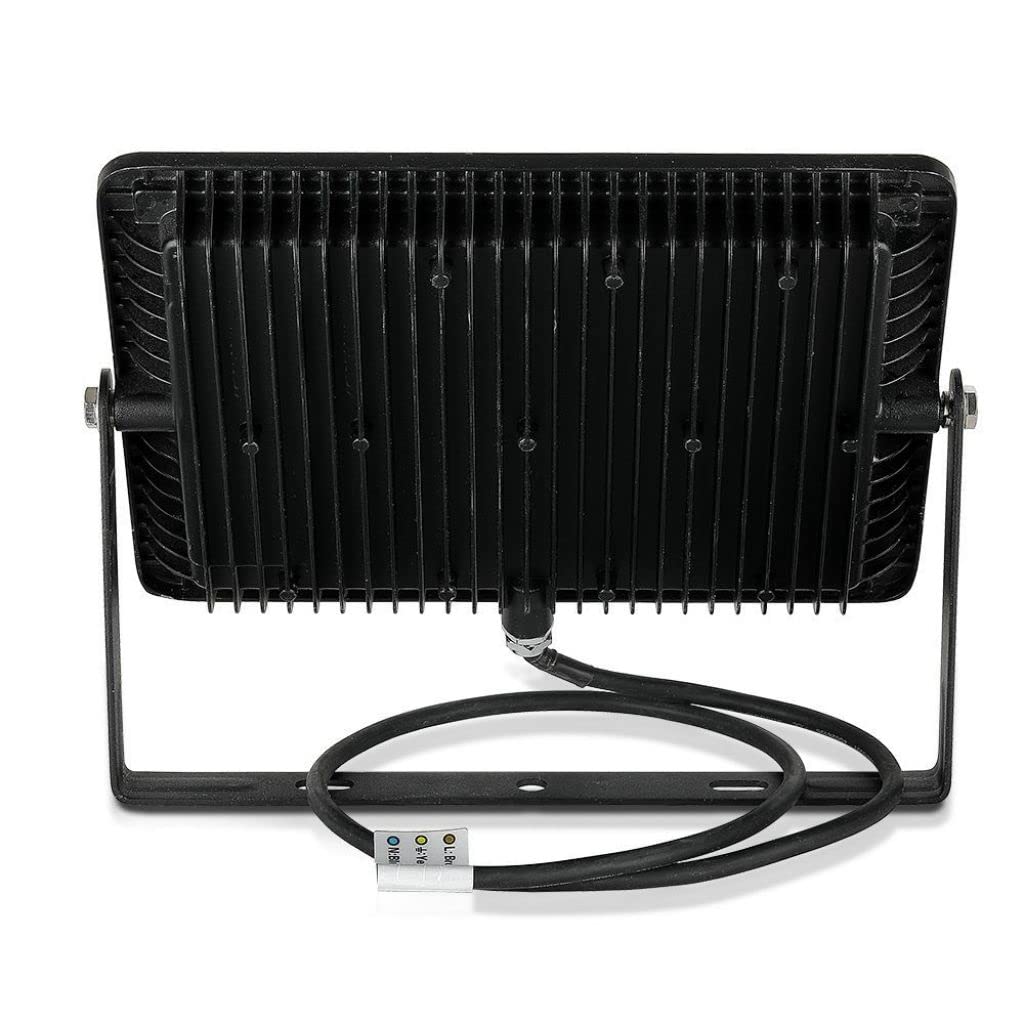 V-TAC Faro LED da Esterno 100W con Chip Samsung - [Ultima Generazione] - IP65-8200 Lumen - Proiettore LED Esterno Nero per Casa, Giardino, Garage - Impermeabile - Fari - Luce Bianca Naturale