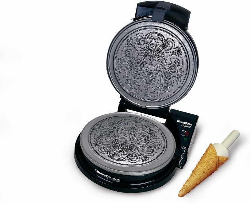 Chef’sChoice 839-SE KrumKake Express Nonstick Krumkake Maker, SIlver