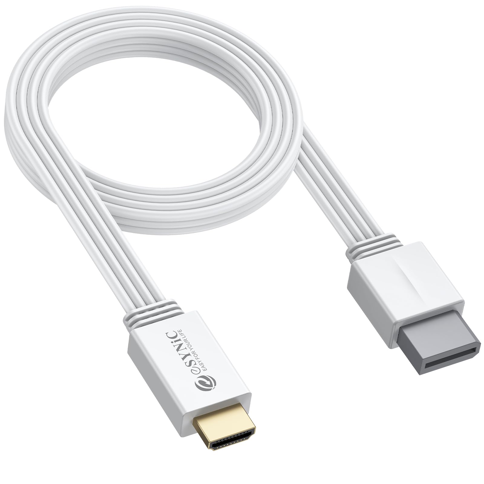 eSynic Adaptador Wii a HDMI 1080P/720P Convertidor Wii a HDMI Cable HDMI 1.2 Metros Wii HDMI Converter Plug and Play Compatible con Nintendo Wii y Wii U Conexión Directa a HDTV y Monitor