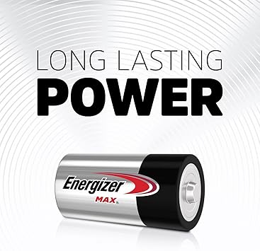 Energizer MAX C Batteries (4 Pack), C Cell Alkaline Batteries