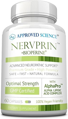 Miniatura 1 de Approved Science Nervprin - Apoyo nervioso saludable - Alivio de la neuropatía periférica - Benfotiamina, B12, ácido R-alfa-lipoico, corydalis,