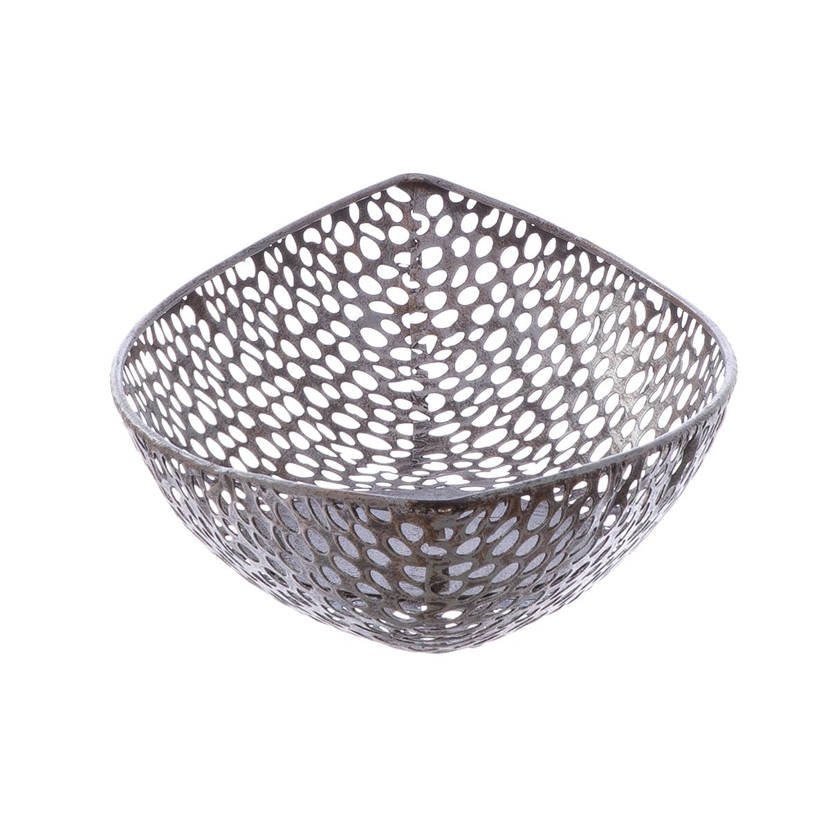 GILDE Schale Deko XL Chico - Metall Dekoschale Wohnzimmerdeko - Tischdeko Frühling Deko silber Schlüsselschale Schlüsselablage - Länge 59 cm