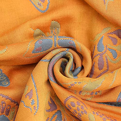 Edredón reversible de algodón con patrón Ginkgo manta ligera para sofá 7